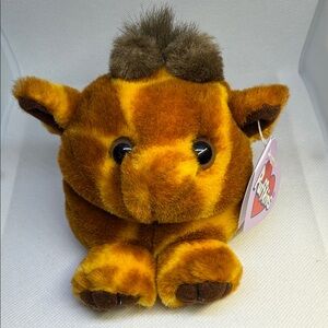 Swibco Plush Animal Puffkins Ginger Giraffe  Vintage